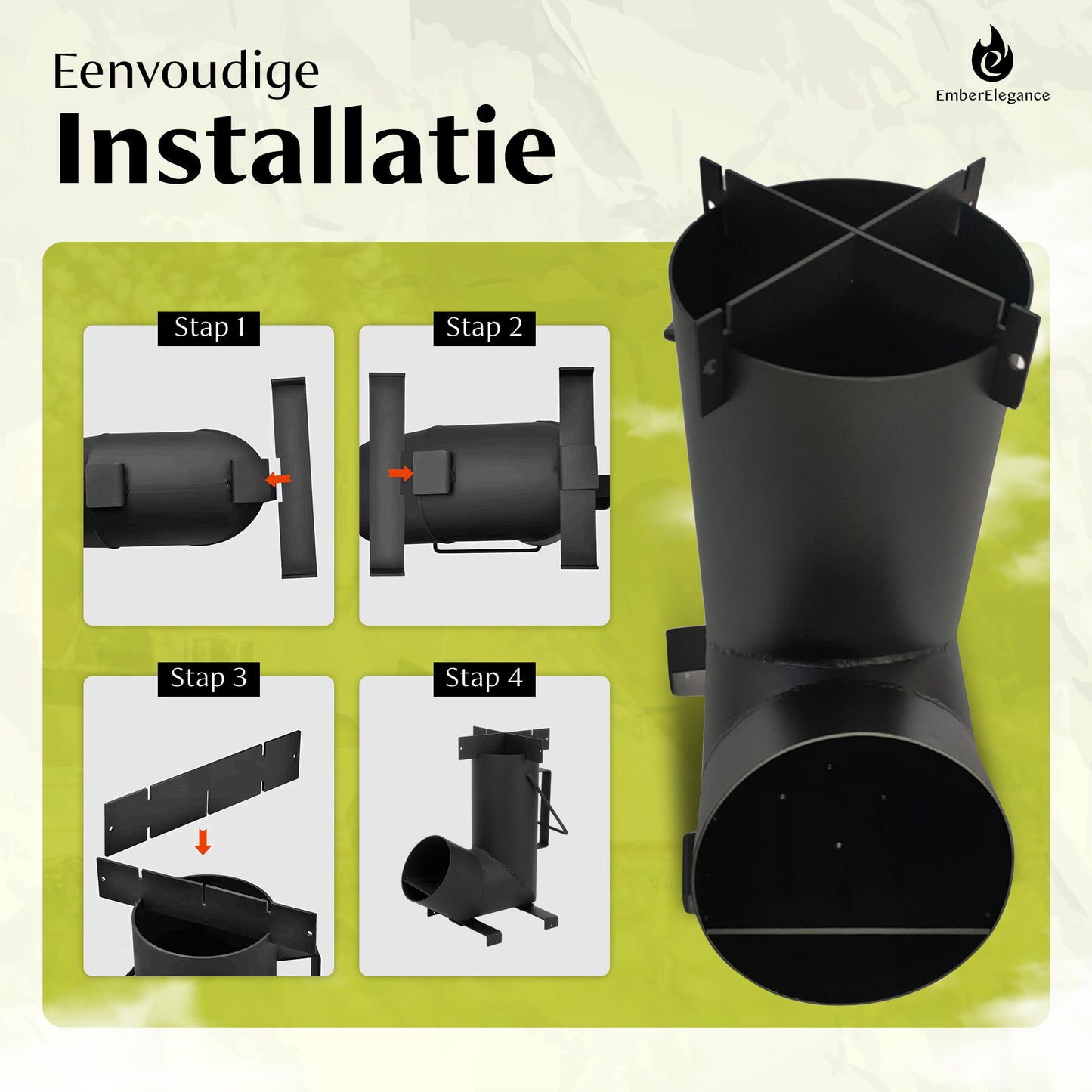 EmberElegance® Rocket Stove