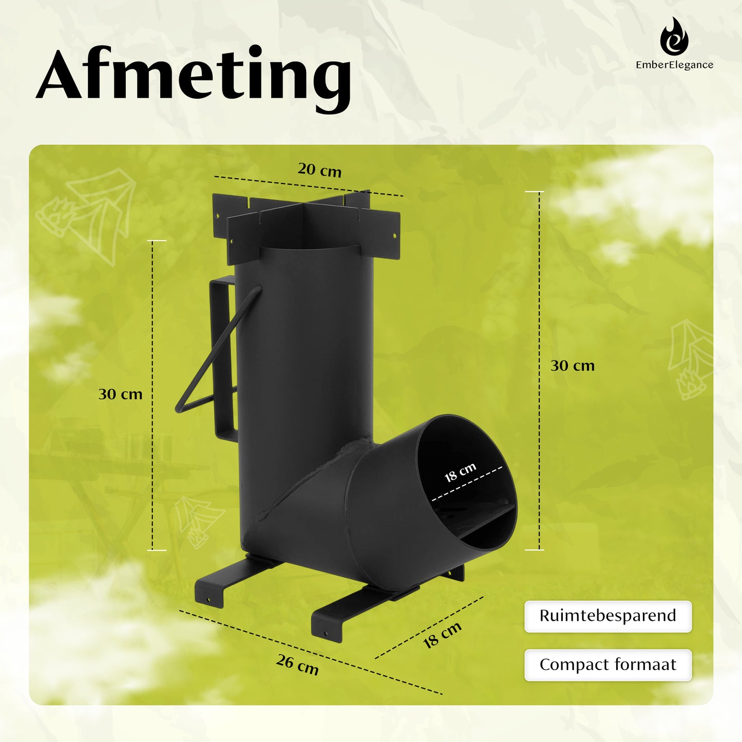 EmberElegance® Rocket Stove