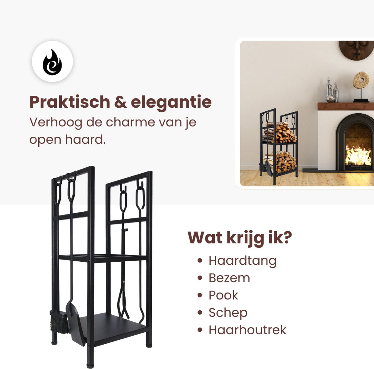 EmberElegance® Haardset 2in1