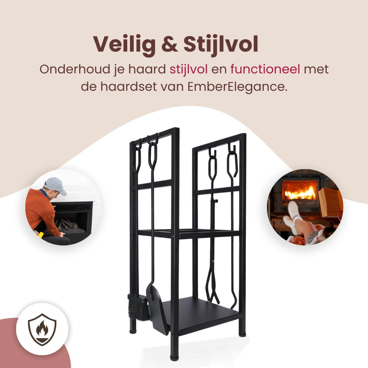 EmberElegance® Haardset 2in1