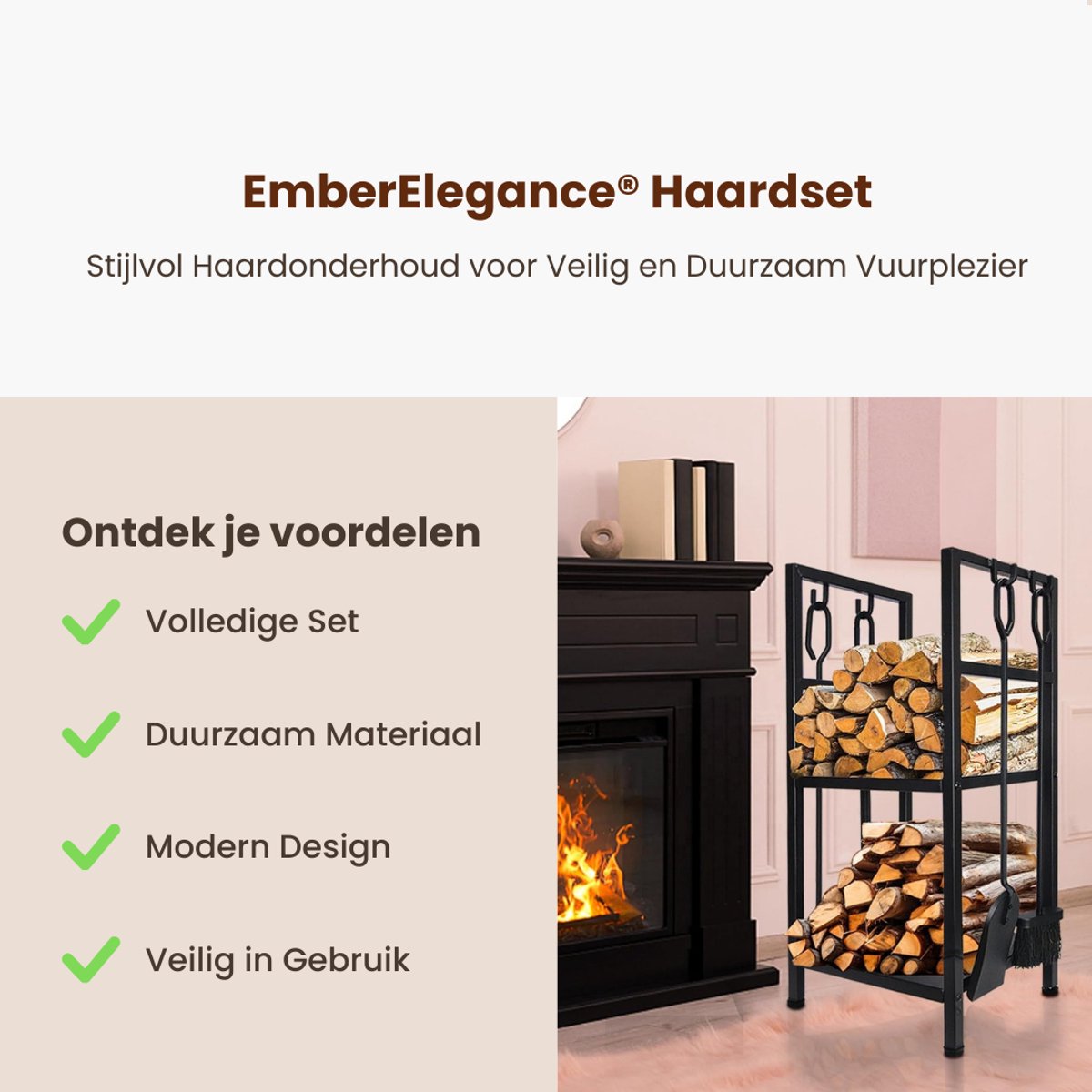 EmberElegance® Haardset 2in1