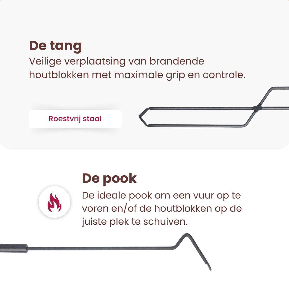 EmberElegance® Haardset Zwart 5-delig