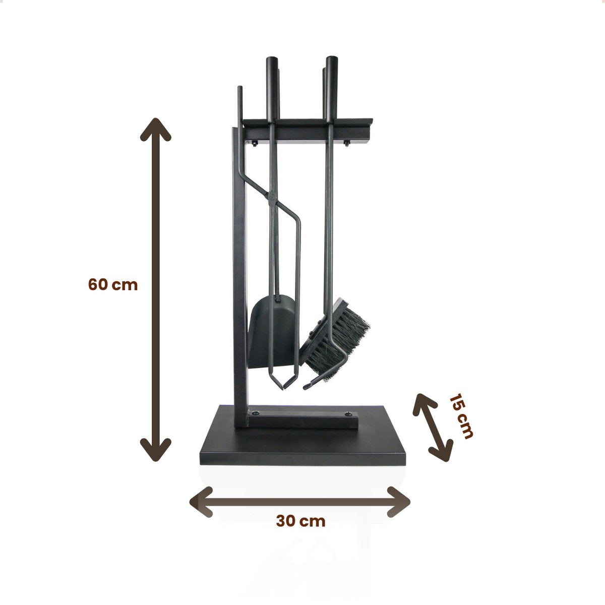 EmberElegance® Haardset Zwart 5-delig