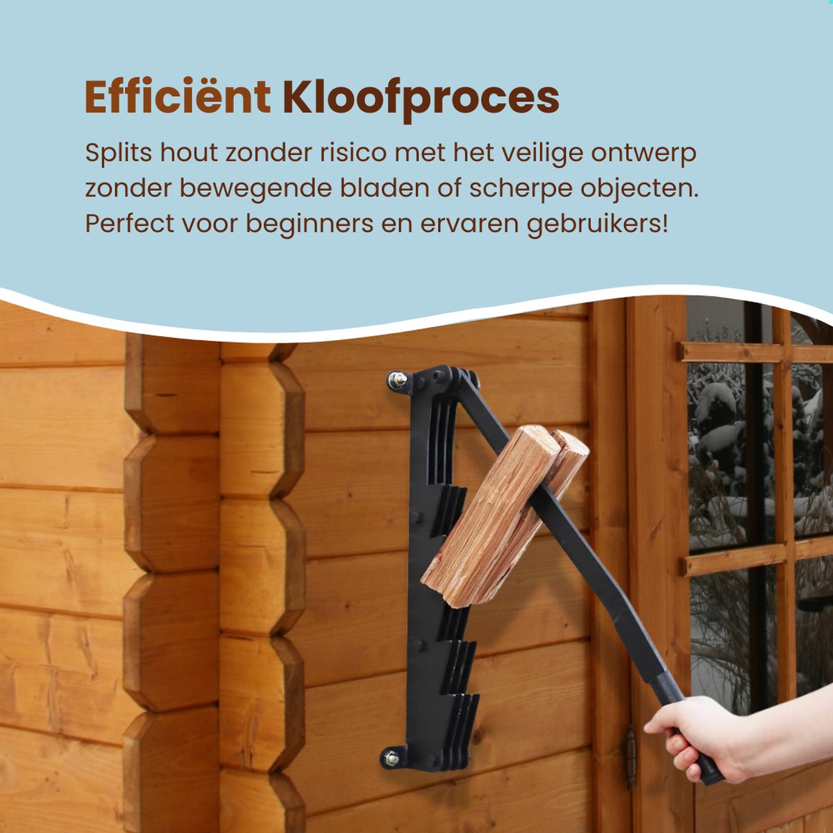 EmberElegance® Houtklover Wandmodel