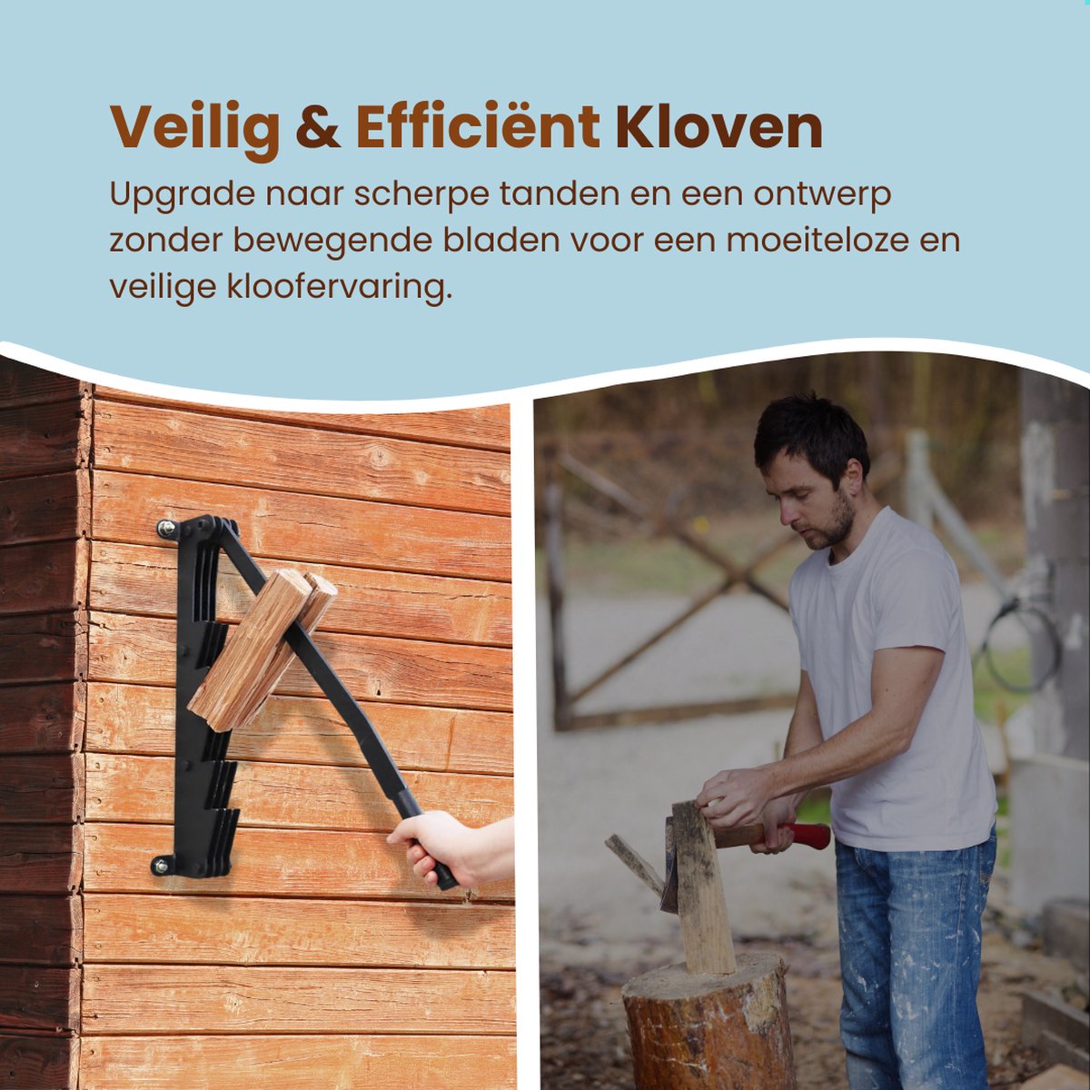 EmberElegance® Houtklover Wandmodel