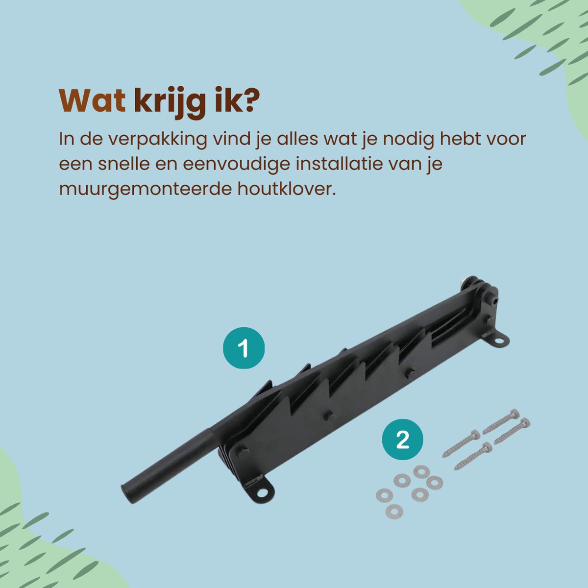 EmberElegance® Houtklover Wandmodel