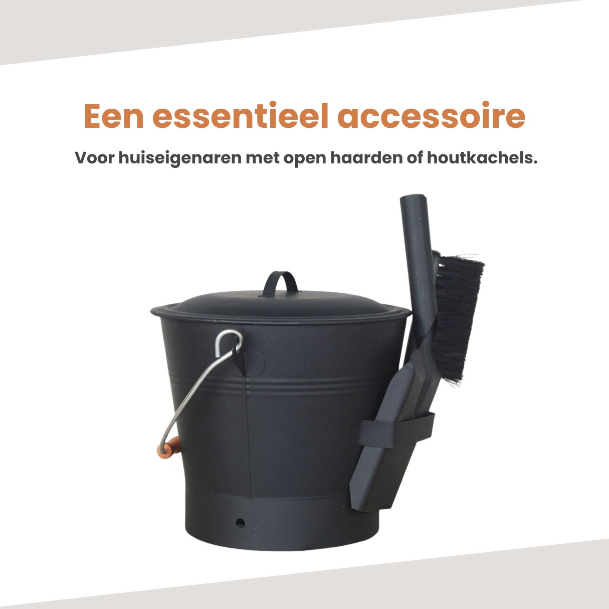EmberElegance® Asemmer met Deksel en Schep