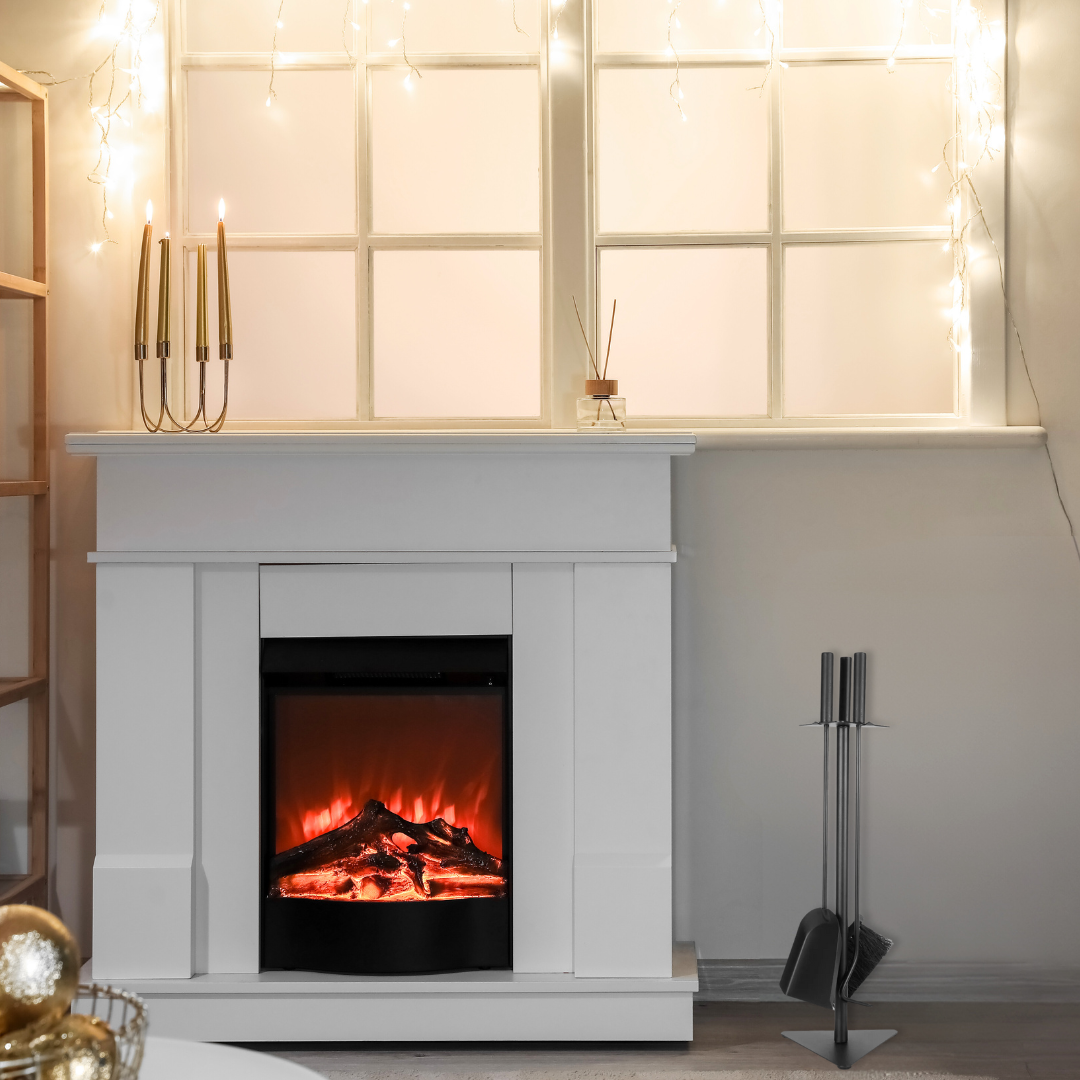 EmberElegance® Haardset Zwart 4-delig