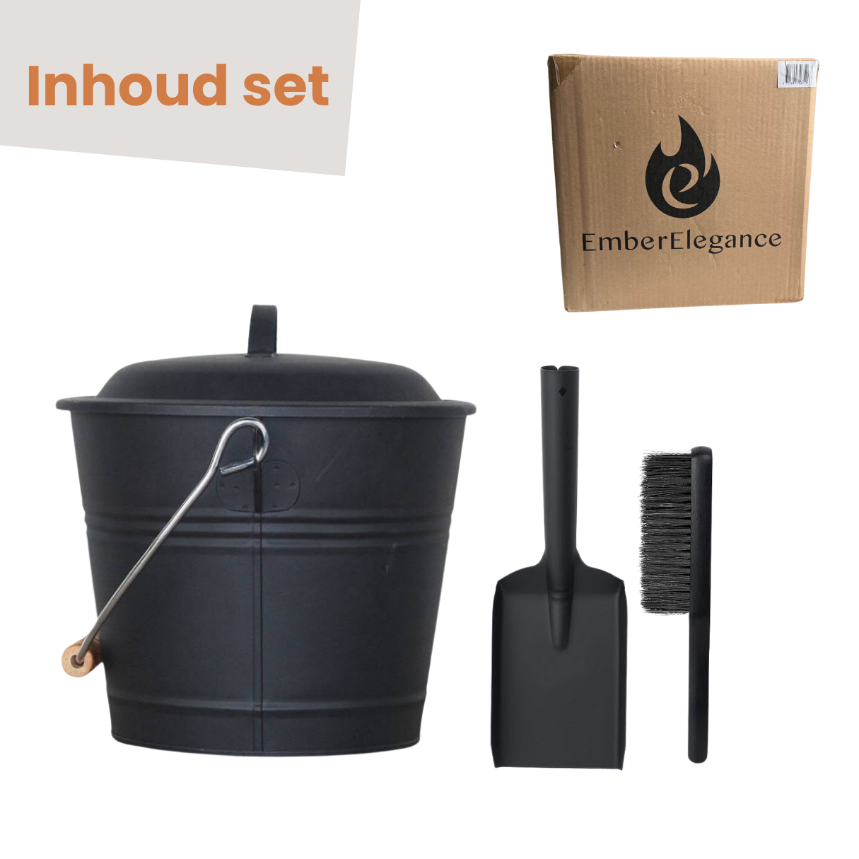 EmberElegance® Asemmer met Deksel en Schep
