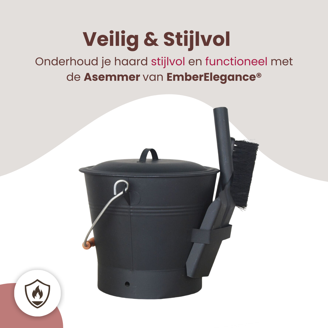 EmberElegance® Asemmer met Deksel en Schep