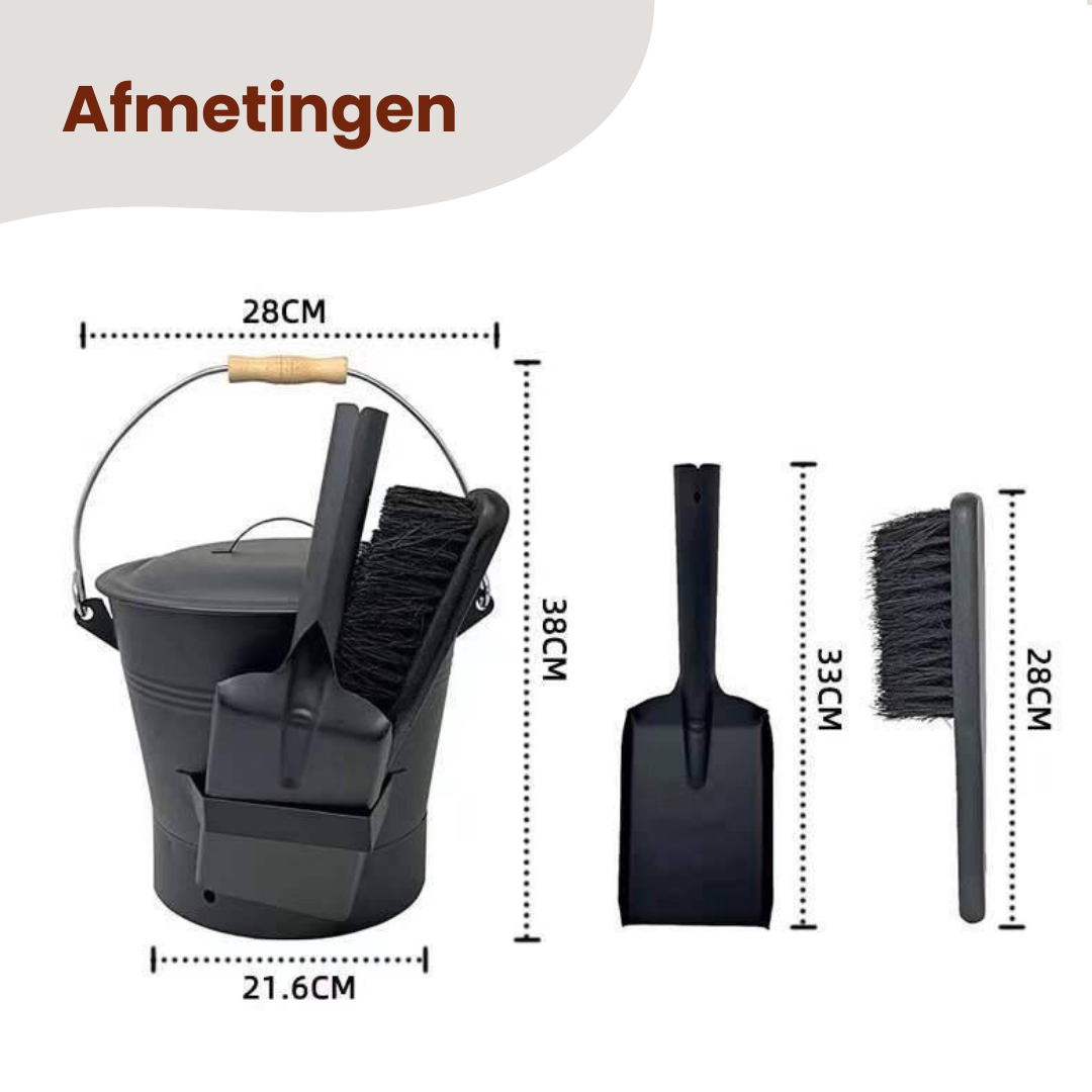 EmberElegance® Asemmer met Deksel en Schep