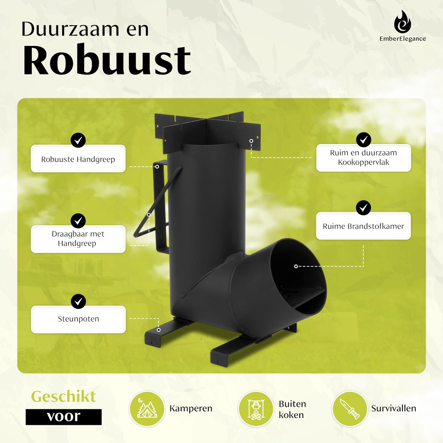 EmberElegance® Rocket Stove