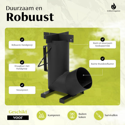 EmberElegance® Rocket Stove