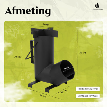 EmberElegance® Rocket Stove