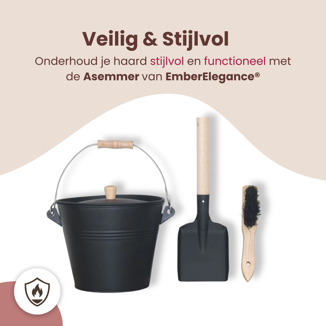 EmberElegance® Asemmer met Deksel en Schep