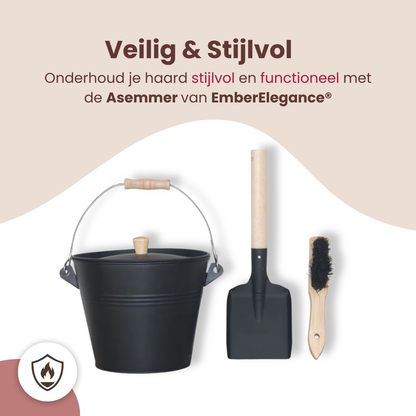 EmberElegance® Asemmer met Deksel en Schep